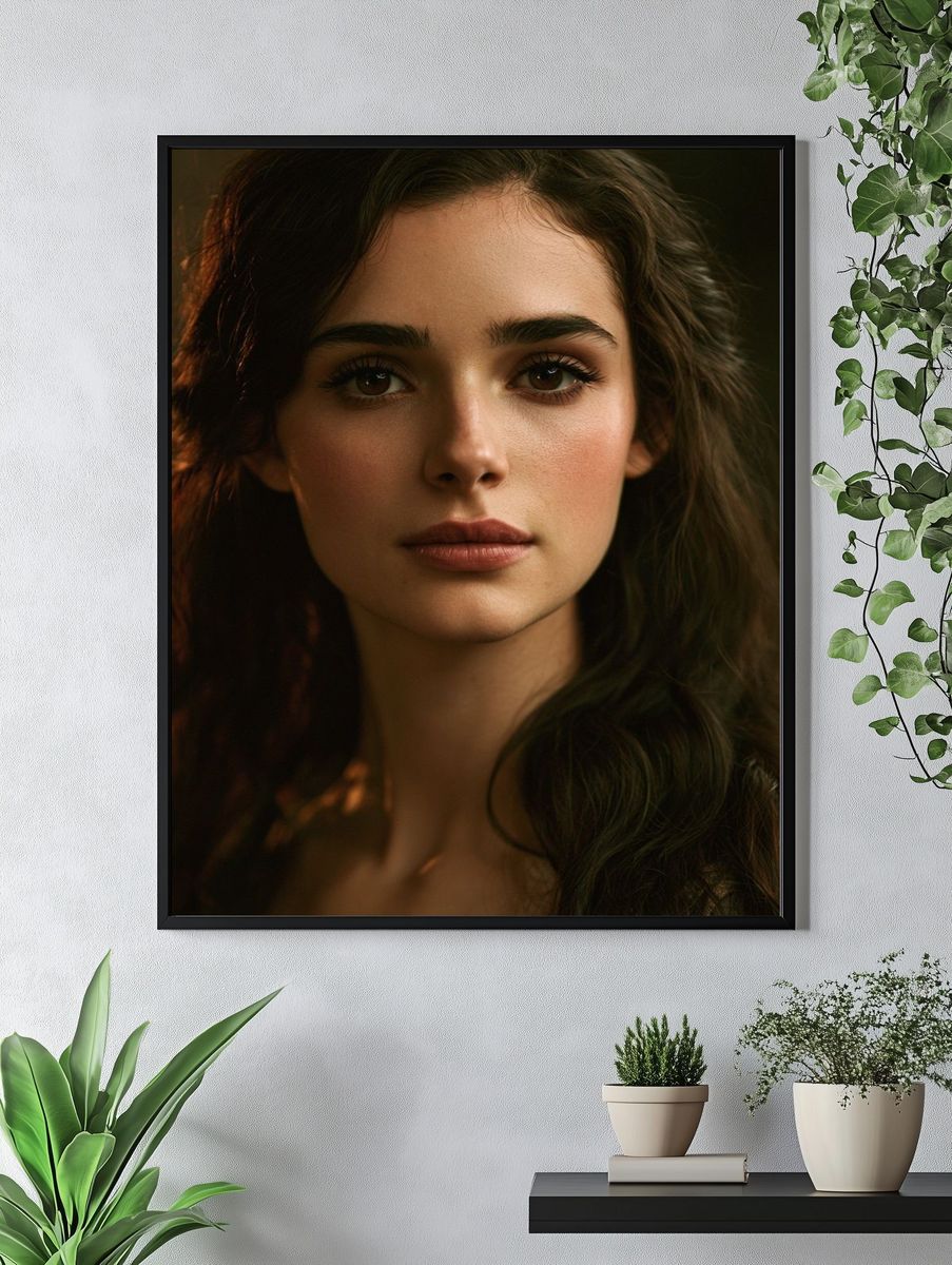Moody Portrait Photography Poster. — room view 4