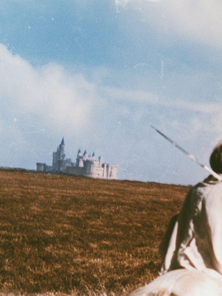 Castle Field Scene Photography Poster. poster detail