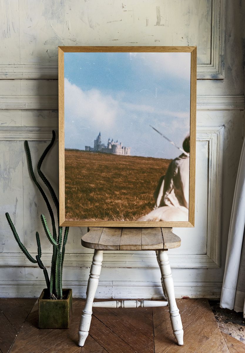 Castle Field Scene Photography Poster. — room view 1
