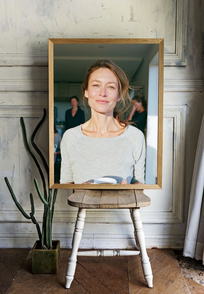 Sunlit Woman Portrait Poster. — room view 1