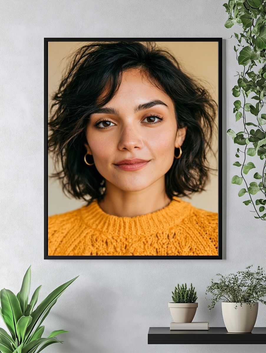 Warm Portrait Photography Poster. — room view 4