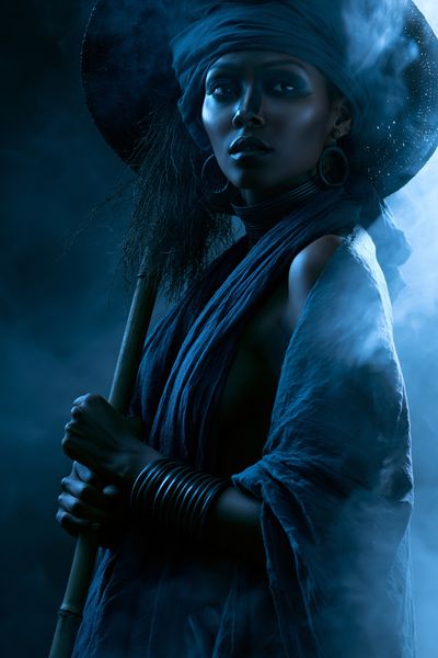 Mystic Blue Portrait Print.