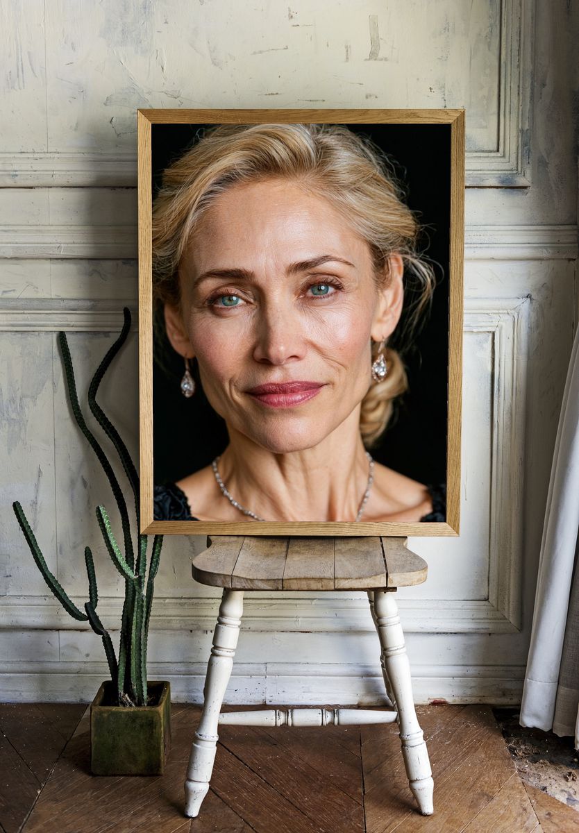 Elegant Woman Portrait Print. — room view 1