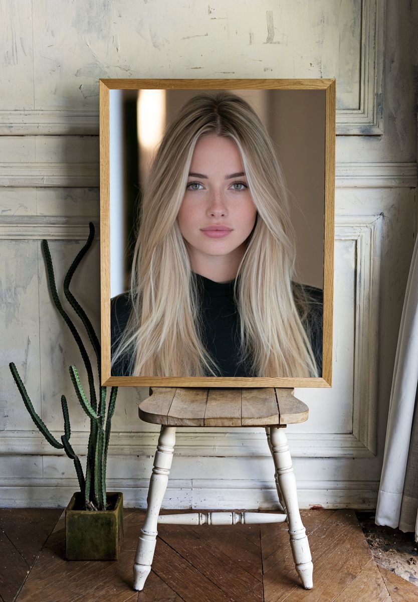 Blonde Portrait Photography Poster. room preview