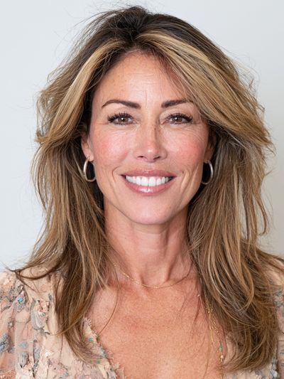 Smiling Woman Portrait Photography Poster. poster