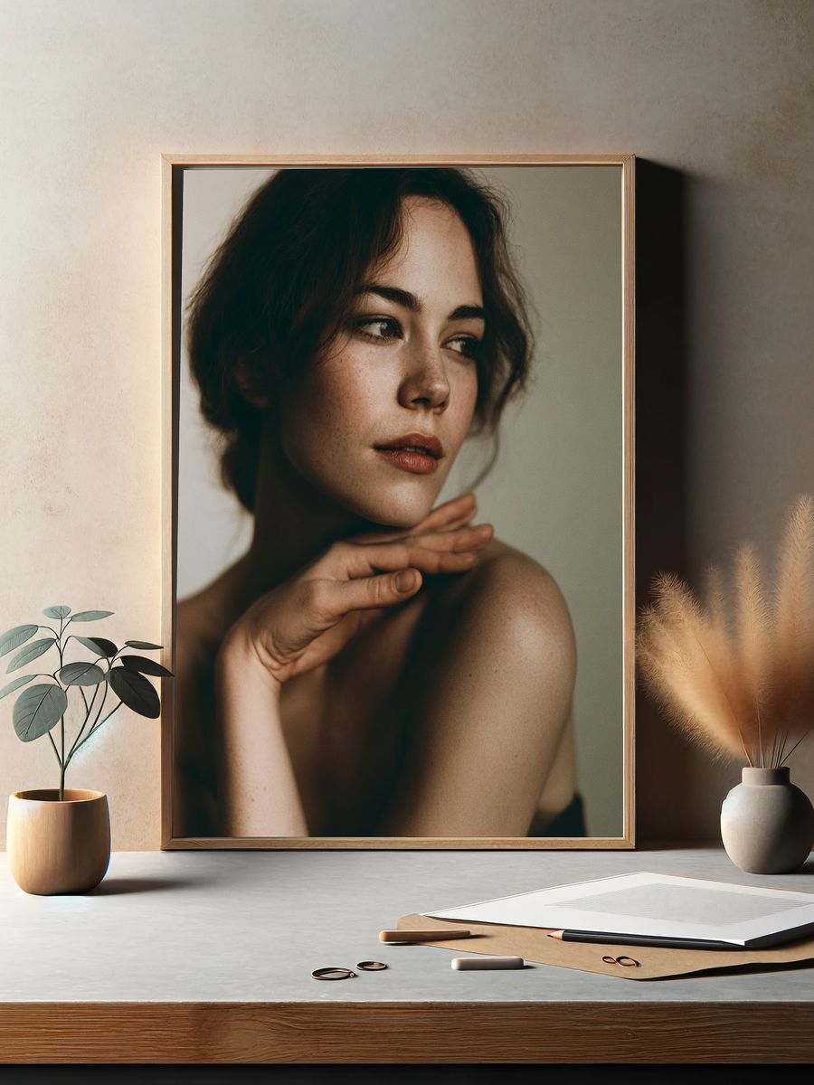 Soft Portrait Photography Poster. — room view 2