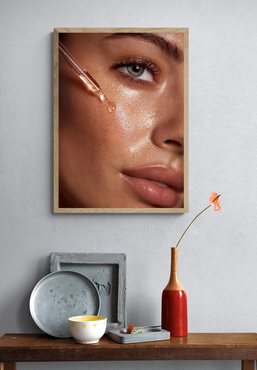 Radiant Skincare Portrait Poster. — room view 3