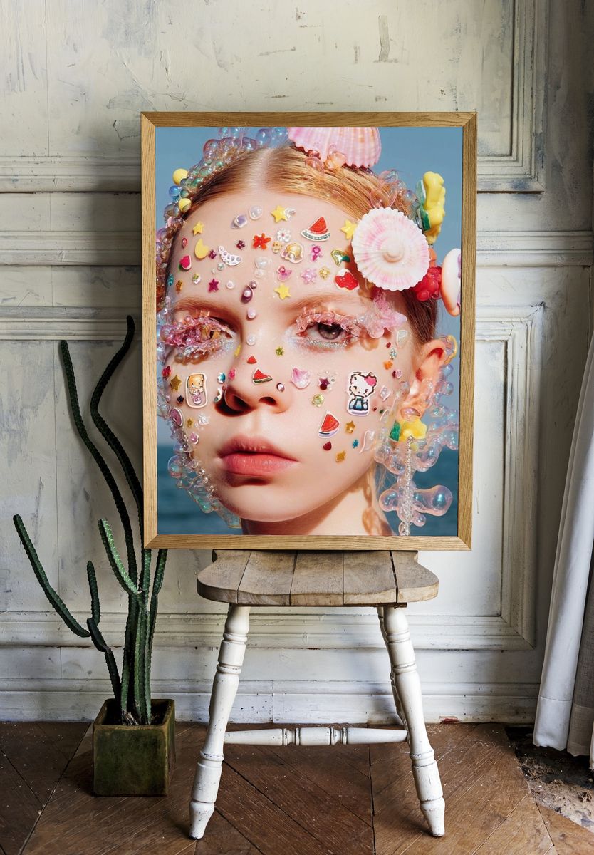 Candy-Sea Portrait Photography Poster. — room view 1