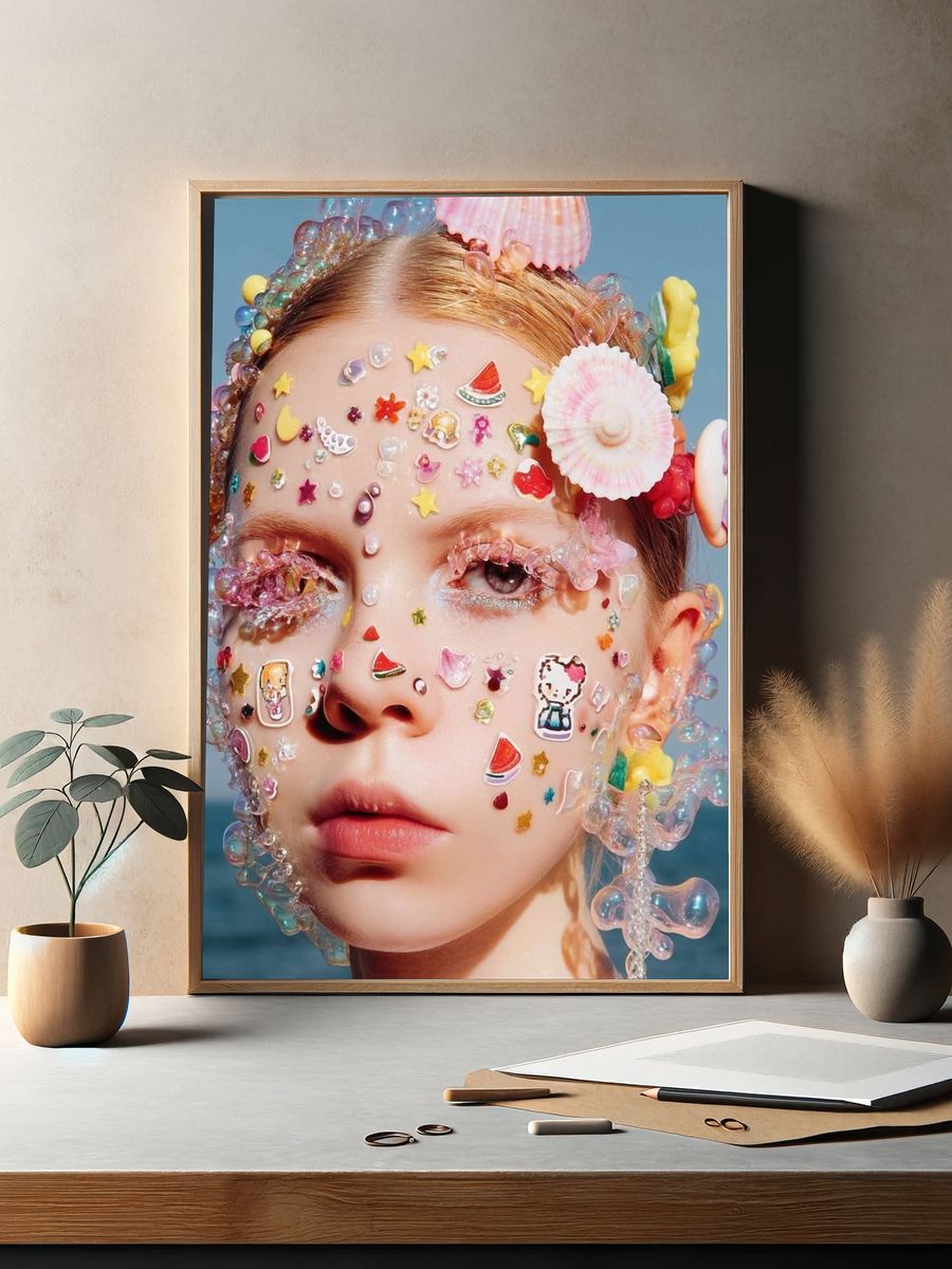 Candy-Sea Portrait Photography Poster. — room view 2