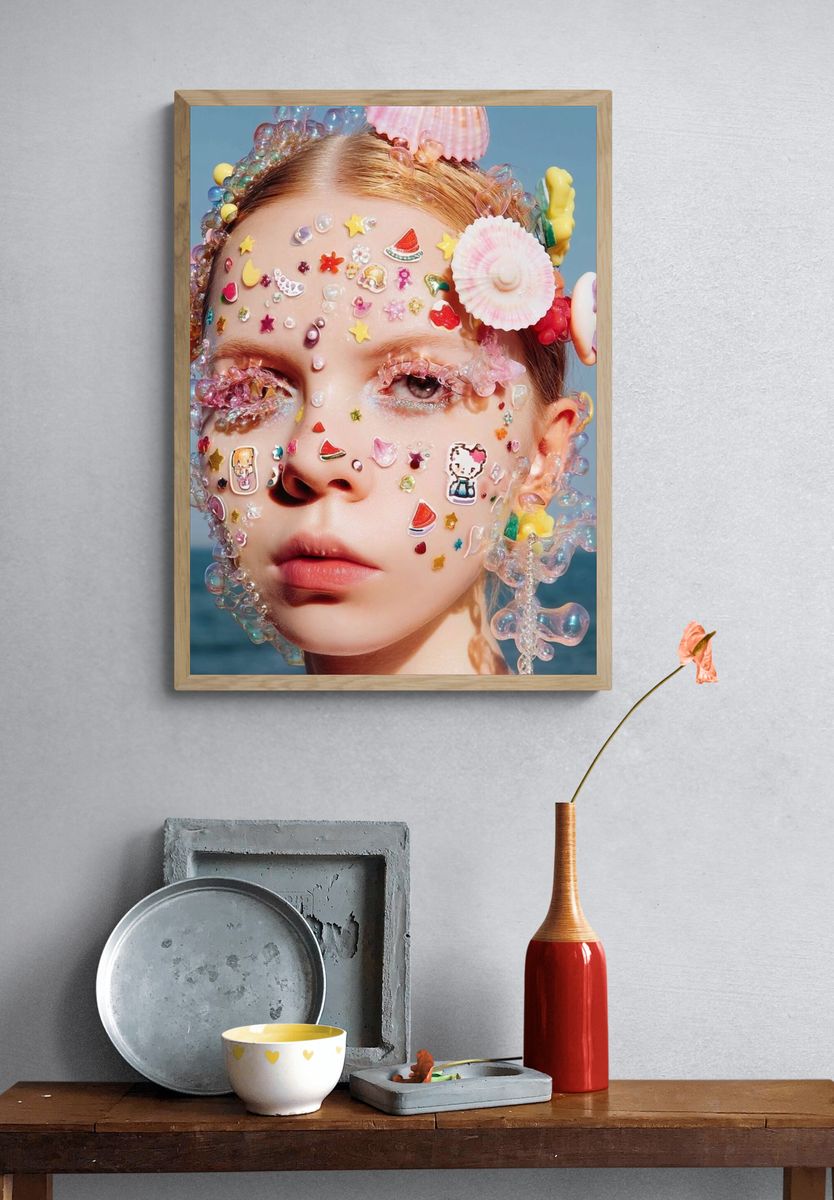 Candy-Sea Portrait Photography Poster. — room view 3