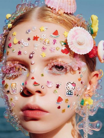 Candy-Sea Portrait Photography Poster. poster