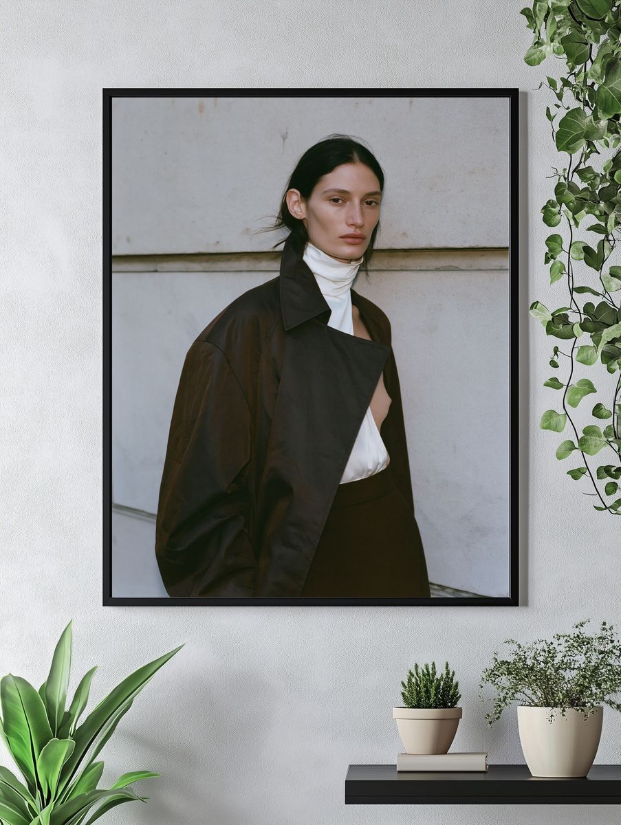 Minimalist Female Portrait Print. — room view 4