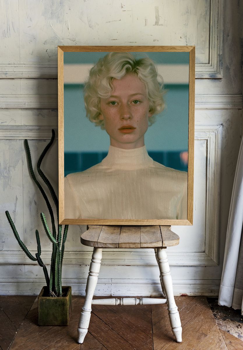 Blonde Portrait Photography Poster. room preview