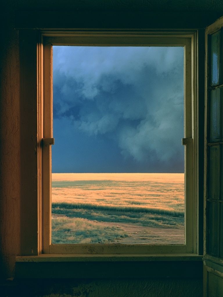 Open Window Landscape Photography Poster. poster detail