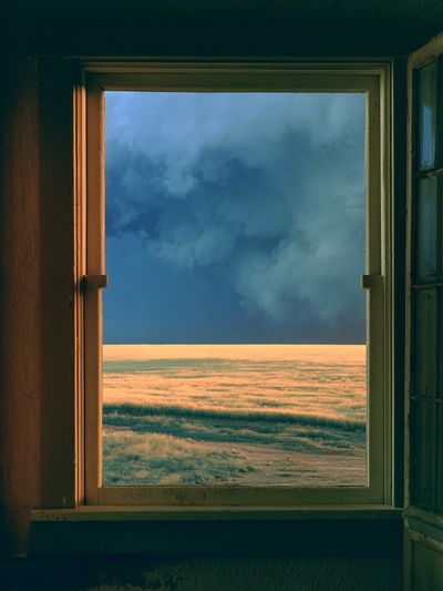 Open Window Landscape Photography Poster.