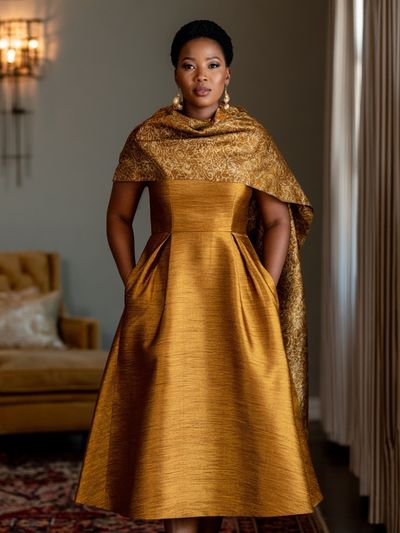 Elegant Gold Portrait Poster. poster