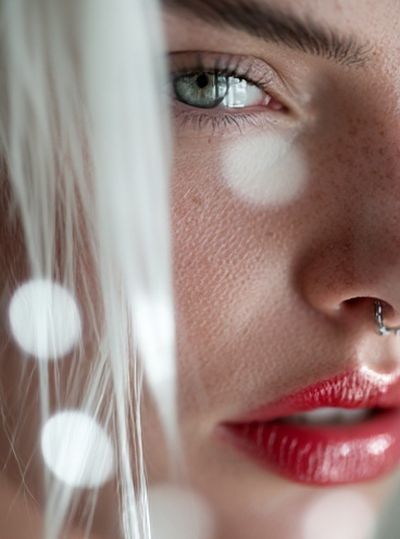 Freckled Portrait Photography Poster.