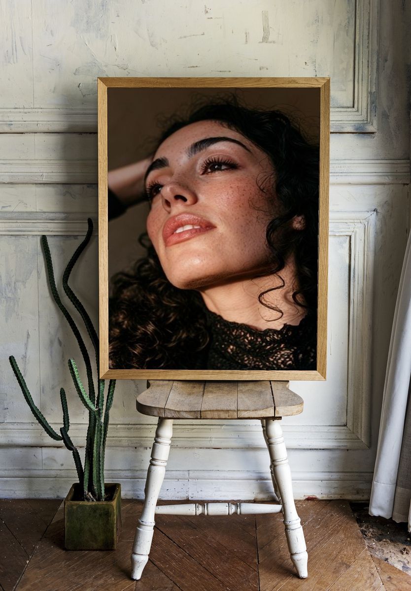 Moody Portrait Photography Poster. room preview