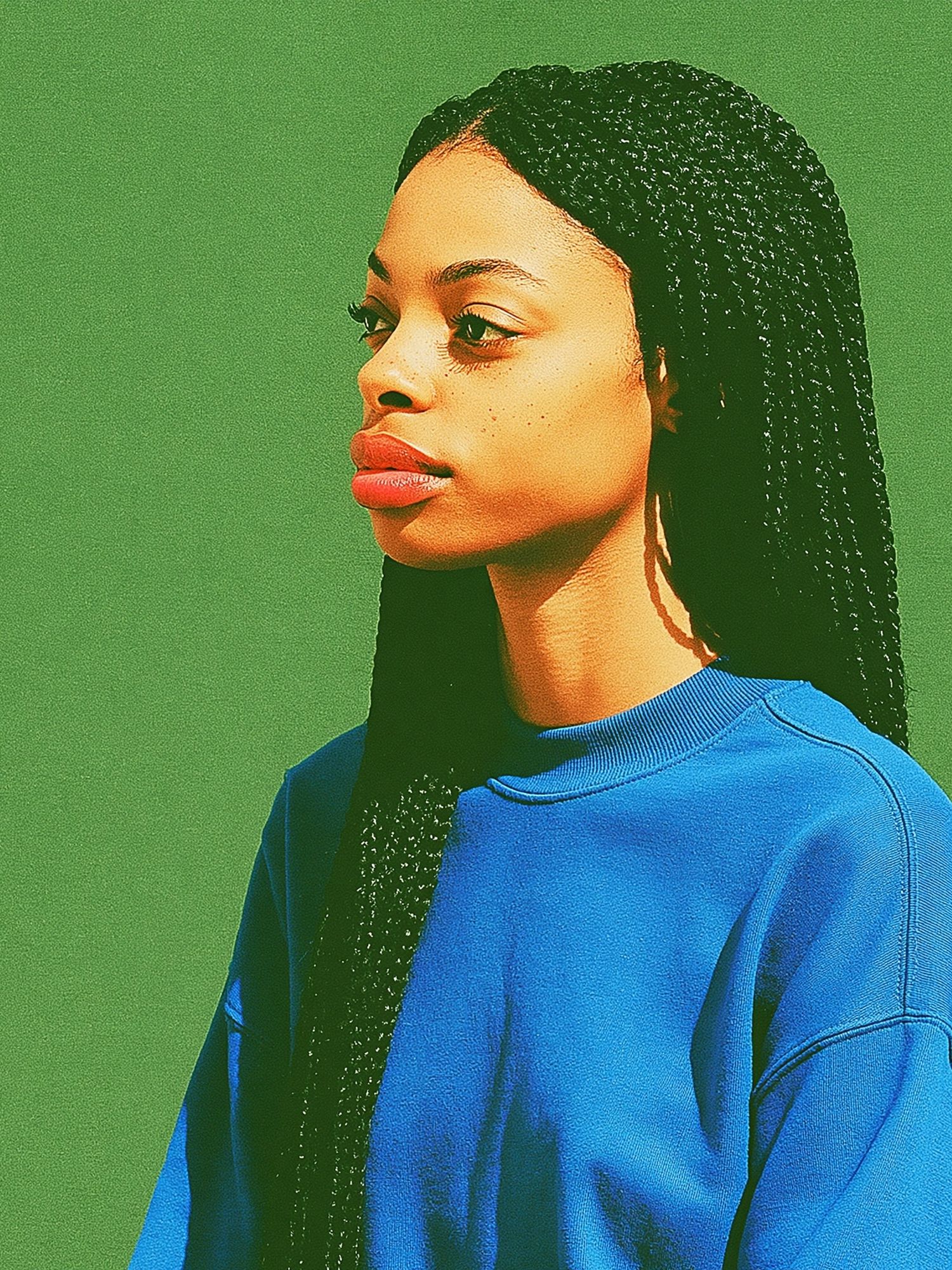 Braided Portrait Photography Poster. poster — photography art