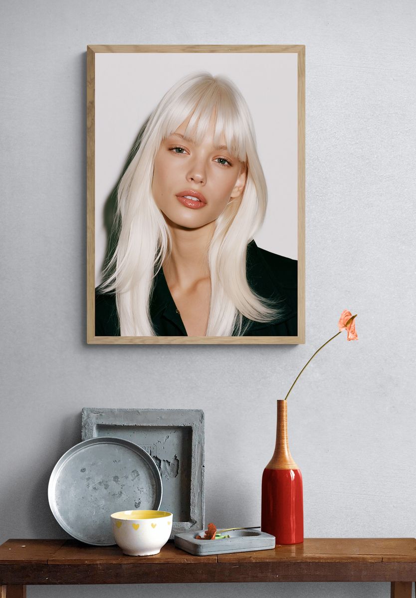 Platinum Blonde Portrait Poster. — room view 3