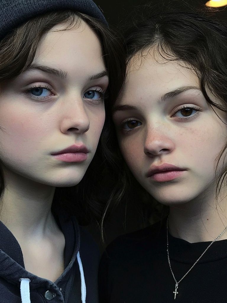 Twin Portrait Photography Poster. poster — photography art