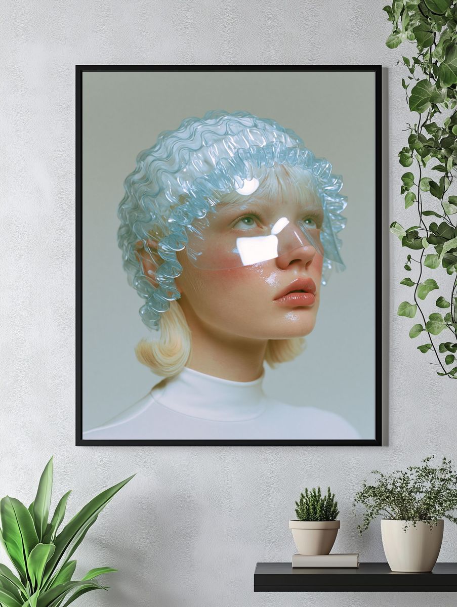 Futuristic Portrait Photography Poster. — room view 4