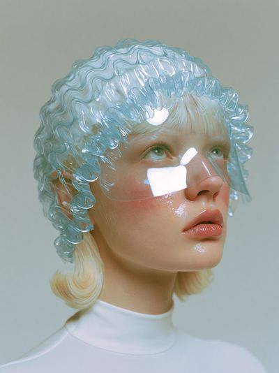 Futuristic Portrait Photography Poster.