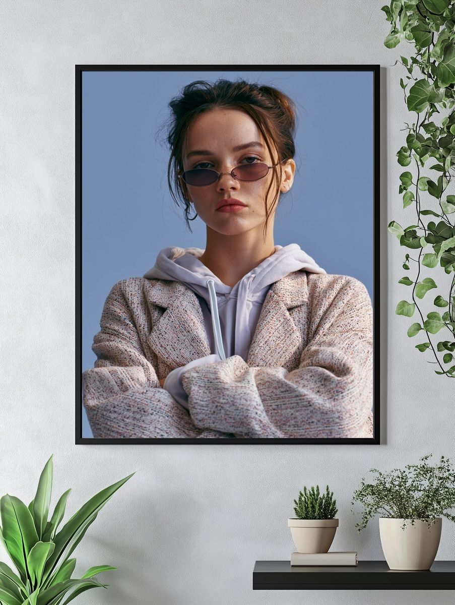Cool Street Style Portrait Poster. — room view 4