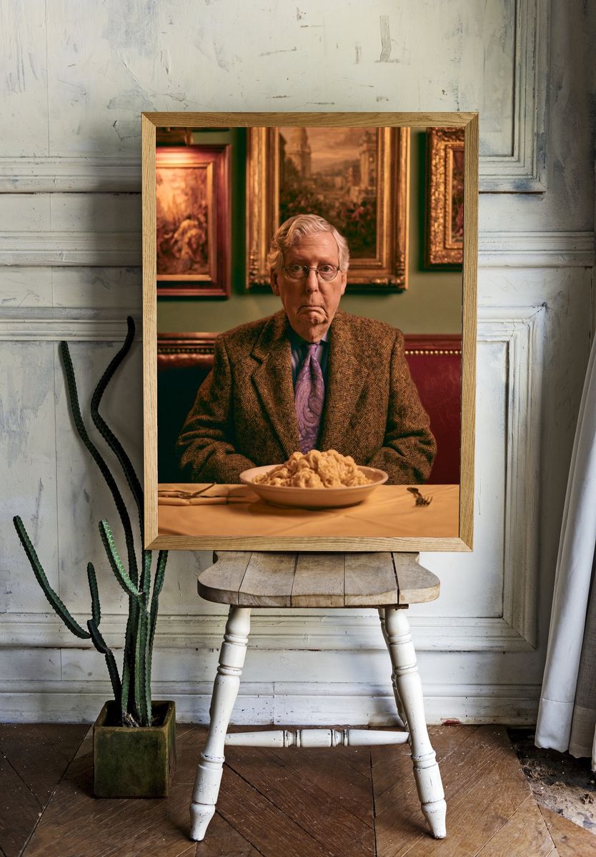 Portrait of an Elderly Man — Photography Print. — room view 1