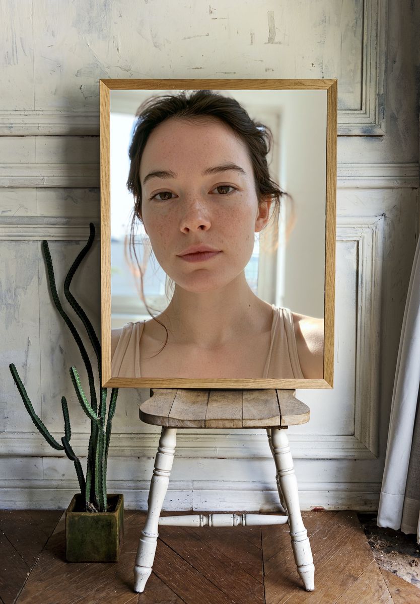 Soft Natural Portrait Photography Poster. — room view 1