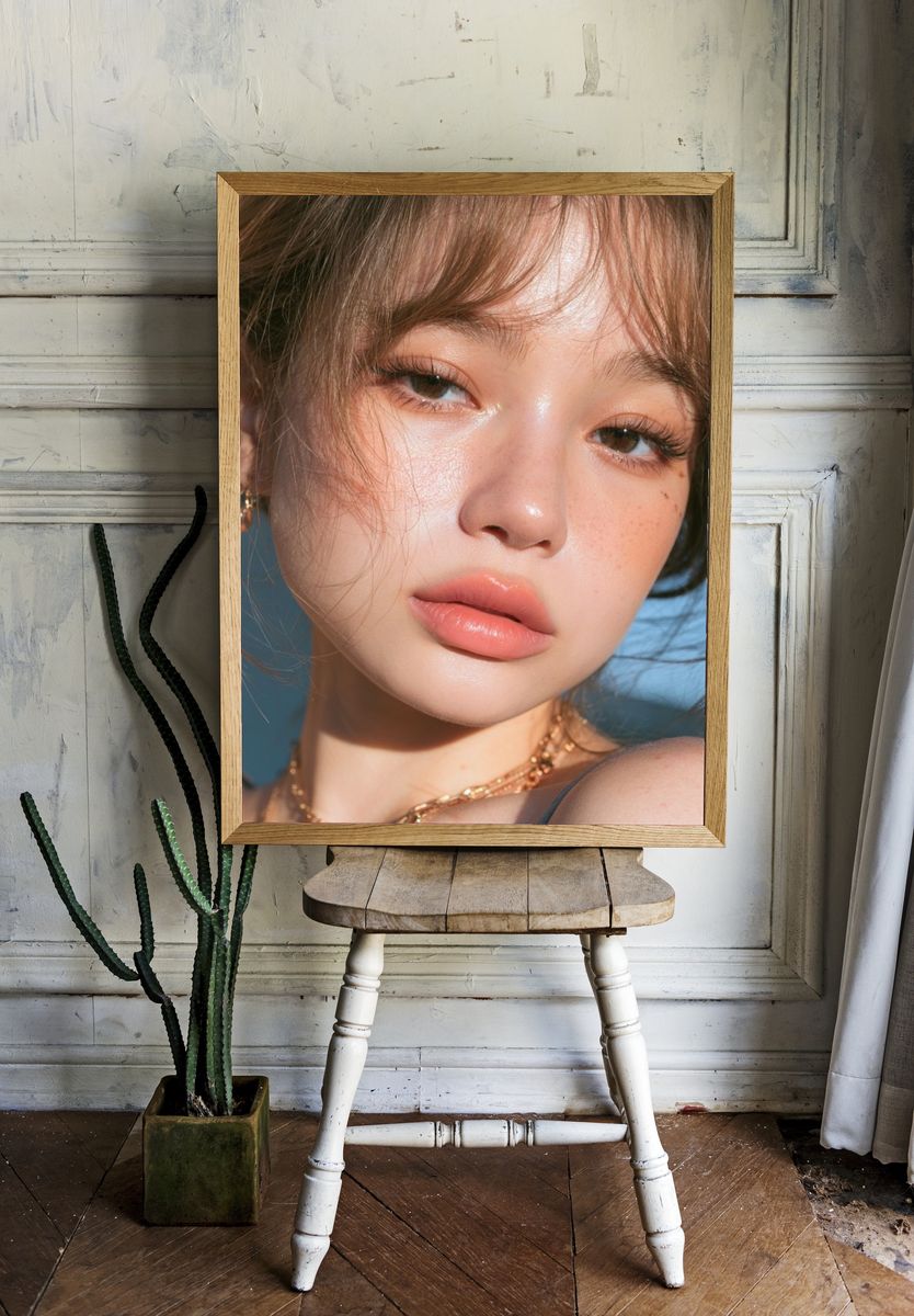 Soft Glam Portrait Photography Poster. — room view 1