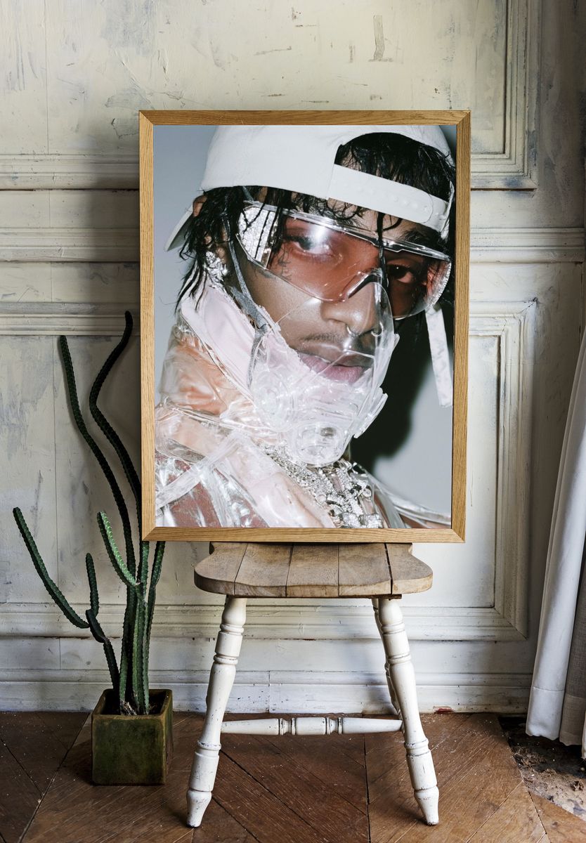 Futuristic Portrait Photography Poster. room preview