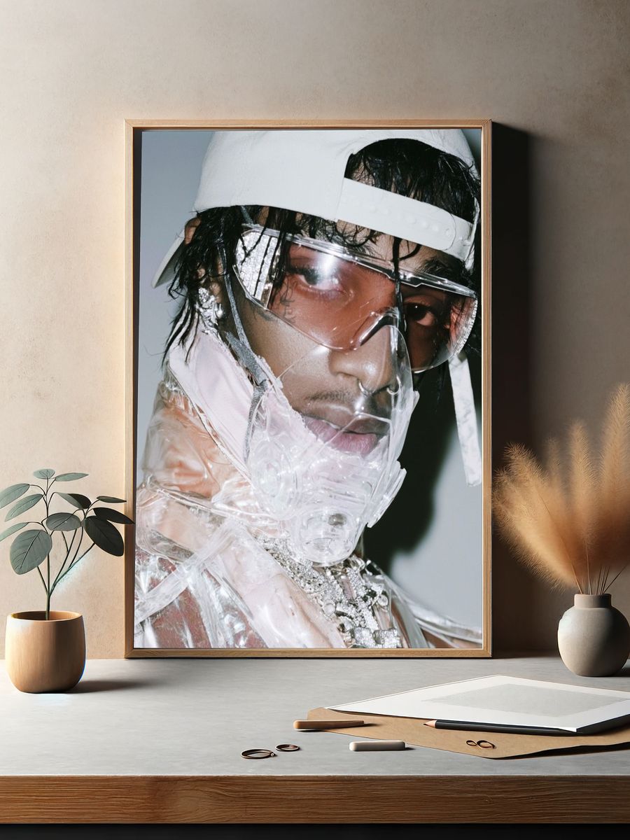 Futuristic Portrait Photography Poster. — room view 2