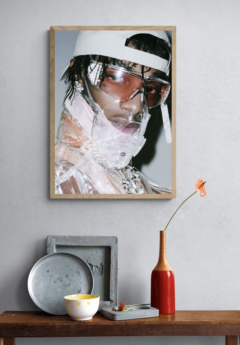 Futuristic Portrait Photography Poster. — room view 3