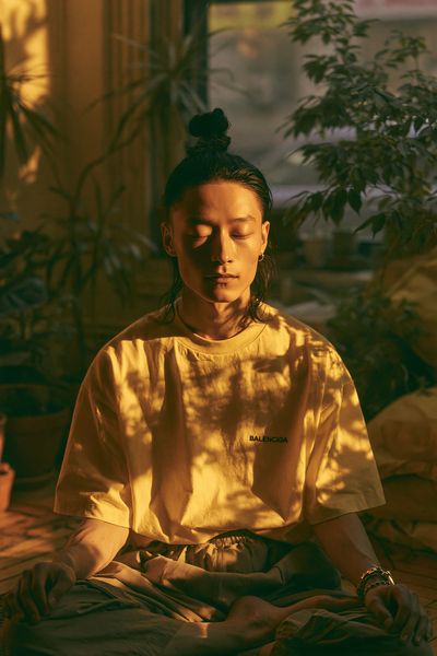 Meditative Portrait Photography Poster. poster