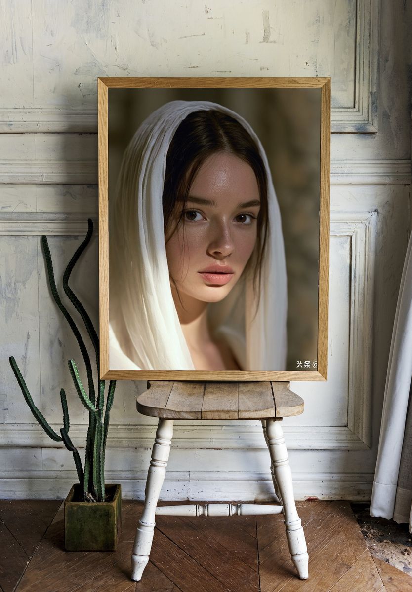 Veiled Portrait Photography Poster. — room view 1