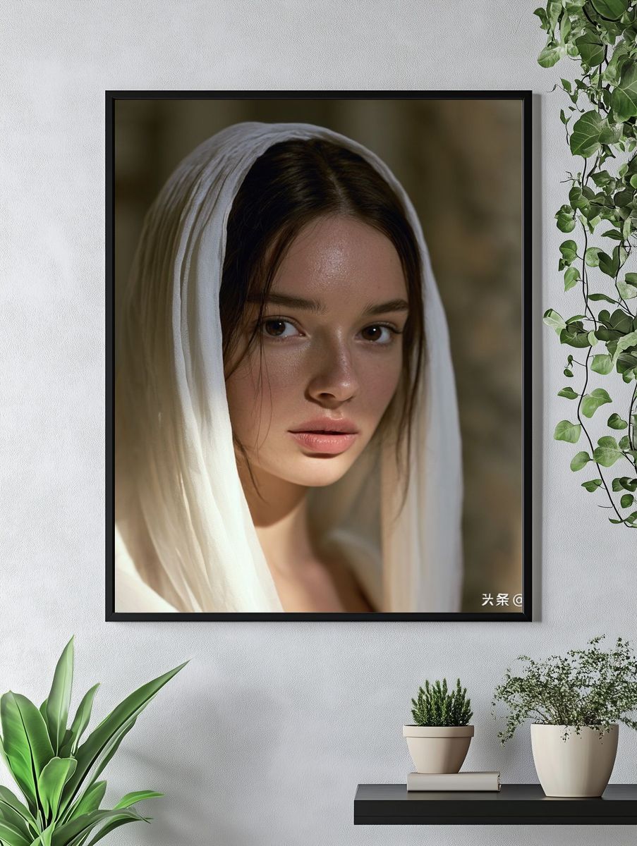 Veiled Portrait Photography Poster. — room view 4
