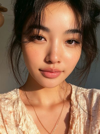 Sunlit Portrait Photography Poster. poster