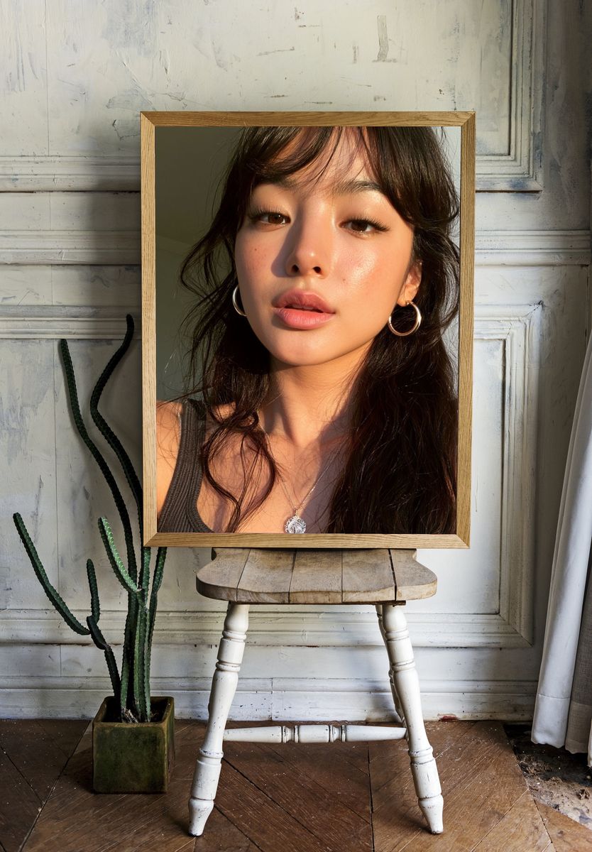 Sunlit Portrait Photography Poster. — room view 1