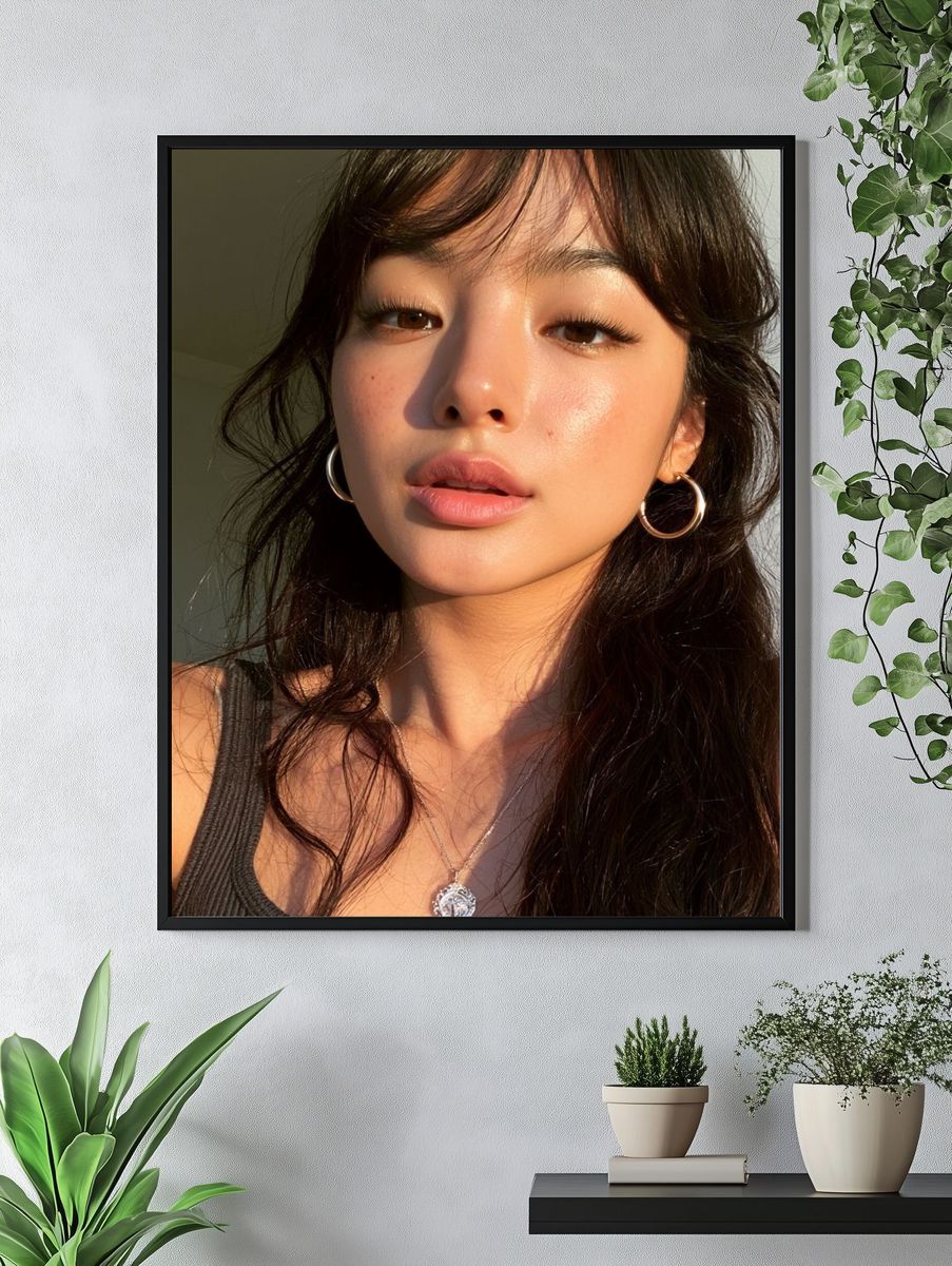 Sunlit Portrait Photography Poster. — room view 4