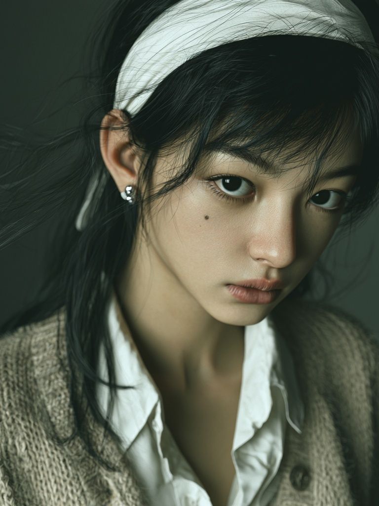 Intense Portrait Photography Poster. poster detail