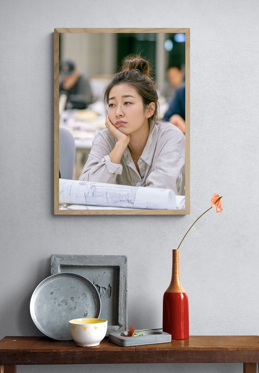 Thoughtful Student Portrait Print. — room view 3