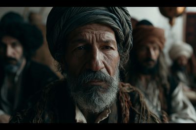 Turbaned Elder Portrait Print.