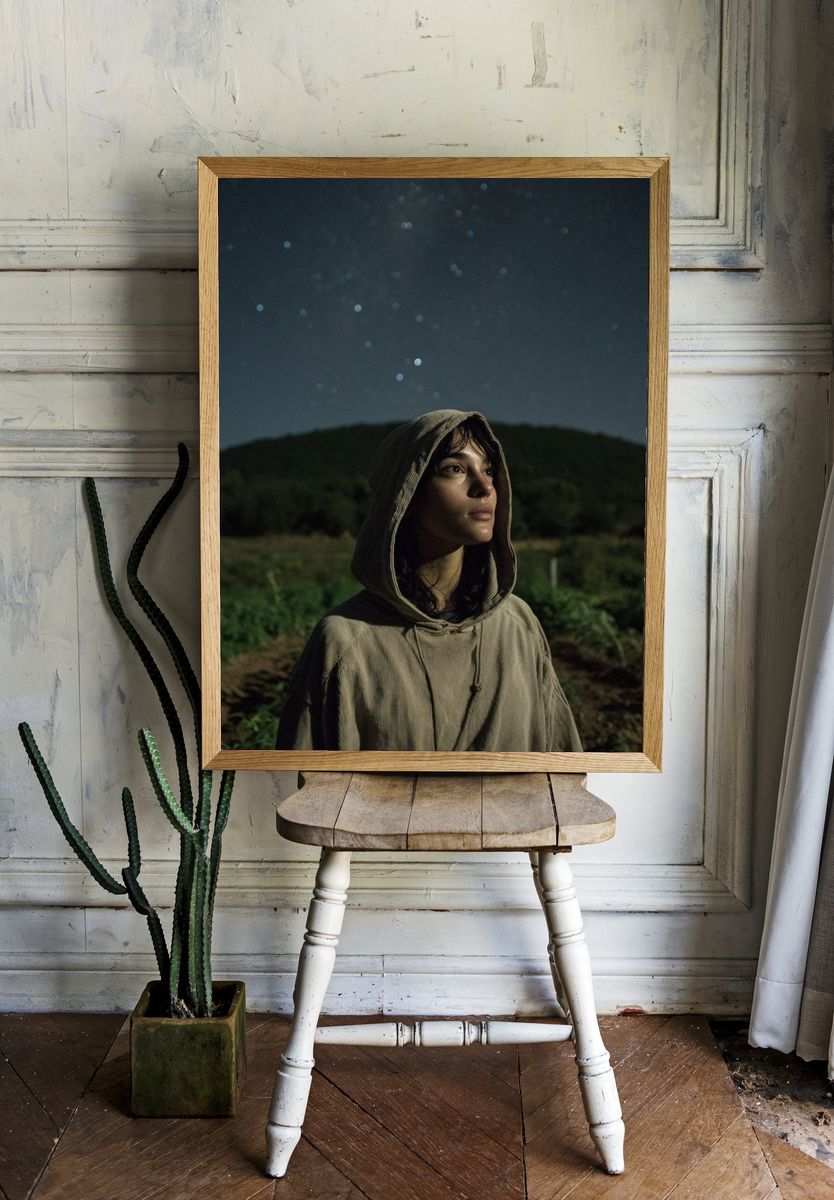Stargazing Portrait Photography Poster. — room view 1