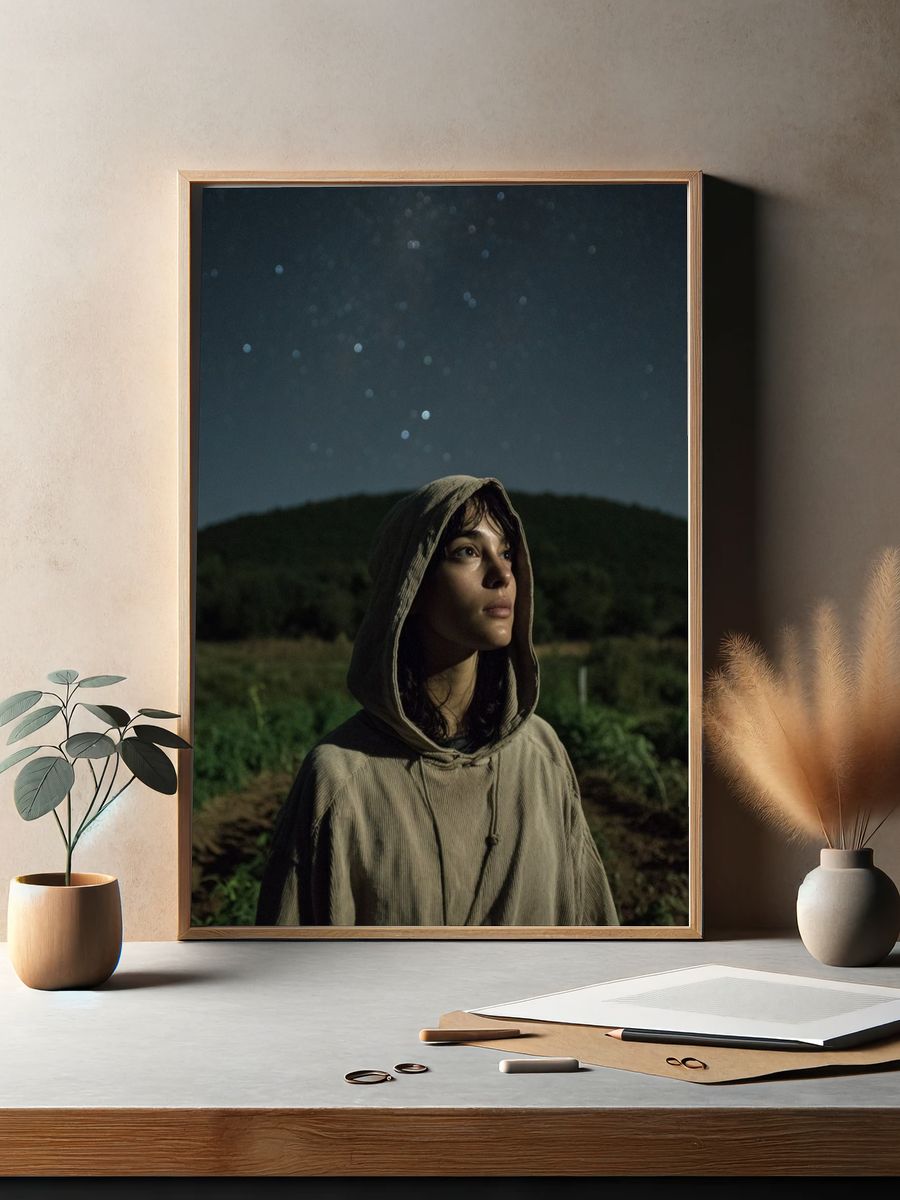 Stargazing Portrait Photography Poster. — room view 2
