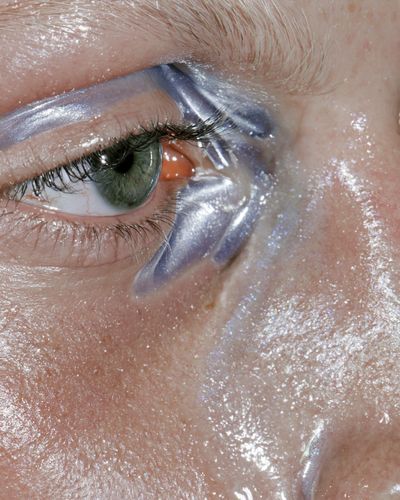 Iridescent Eye Close-Up Photography Poster.