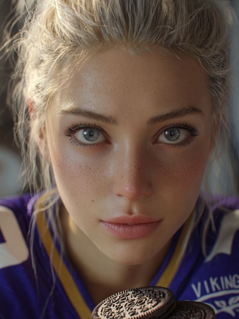 Portrait of a Vikings Fan Photography Poster. poster detail