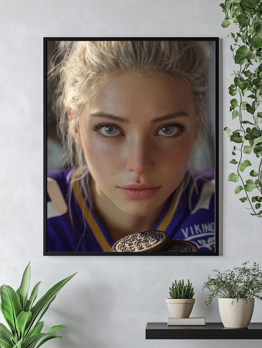 Portrait of a Vikings Fan Photography Poster. — room view 4
