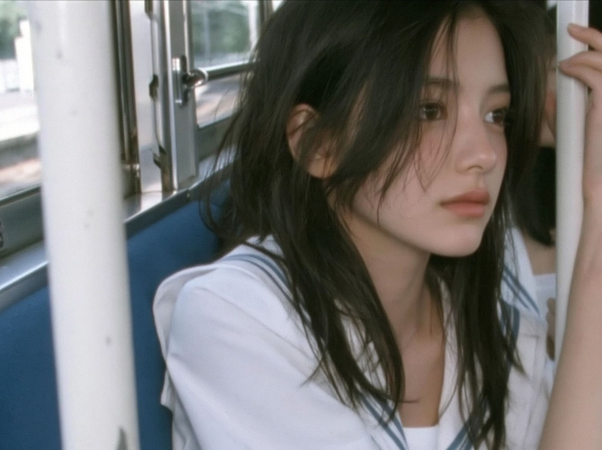 Bus Ride Portrait Photography Poster. poster — photography art