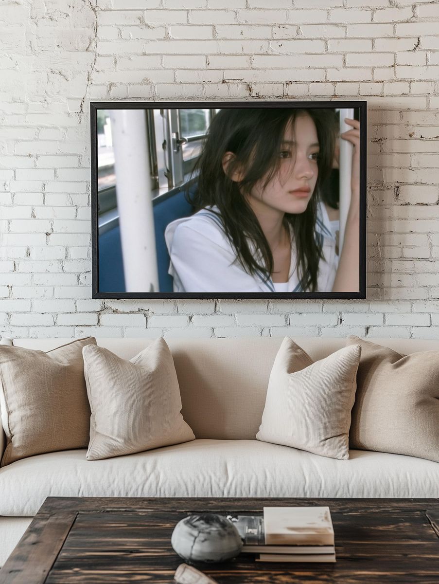 Bus Ride Portrait Photography Poster. room preview